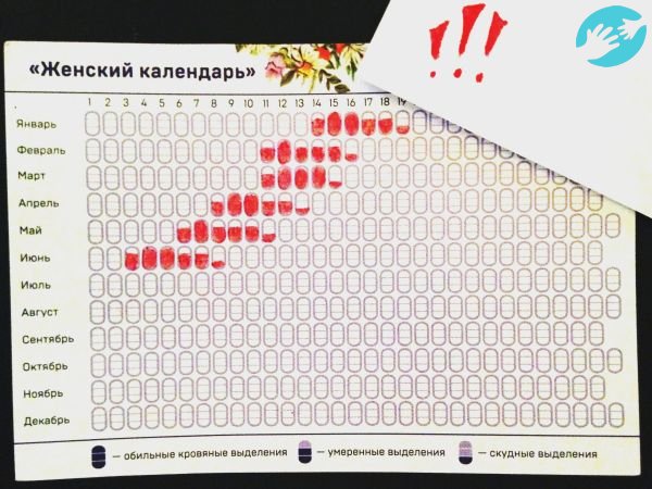 Календарь менструаций поможет высчитать женский цикл