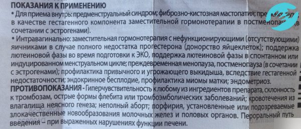 Показания к применению ипрожина при беременности и ее отсутствии