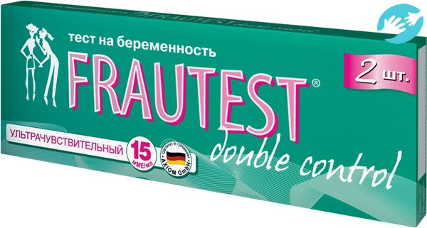 Фраутест double control до задержки содержит в упаковке две тест полоски для определения беременности